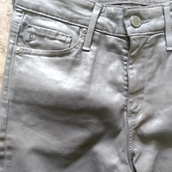 AG Adriano Goldschmied Silver Skinny Jeans - Picture 2 of 6